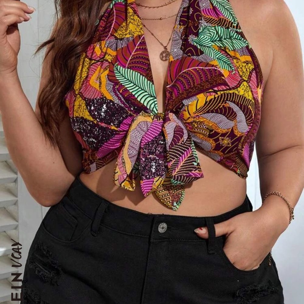 SHEIN halter crop